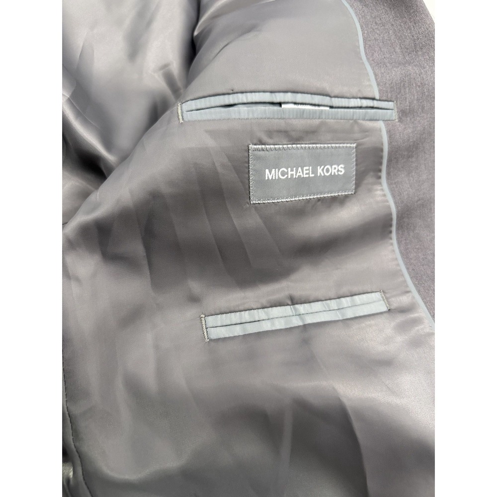 Michael Kors Men's Suit Jacket Grey 44 R Designer 2 Button Suit Jacket Classy - Picture 9 of 10